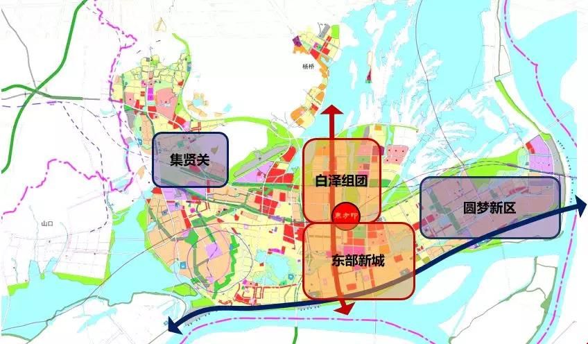 未来10年东部新城的发展规划都在